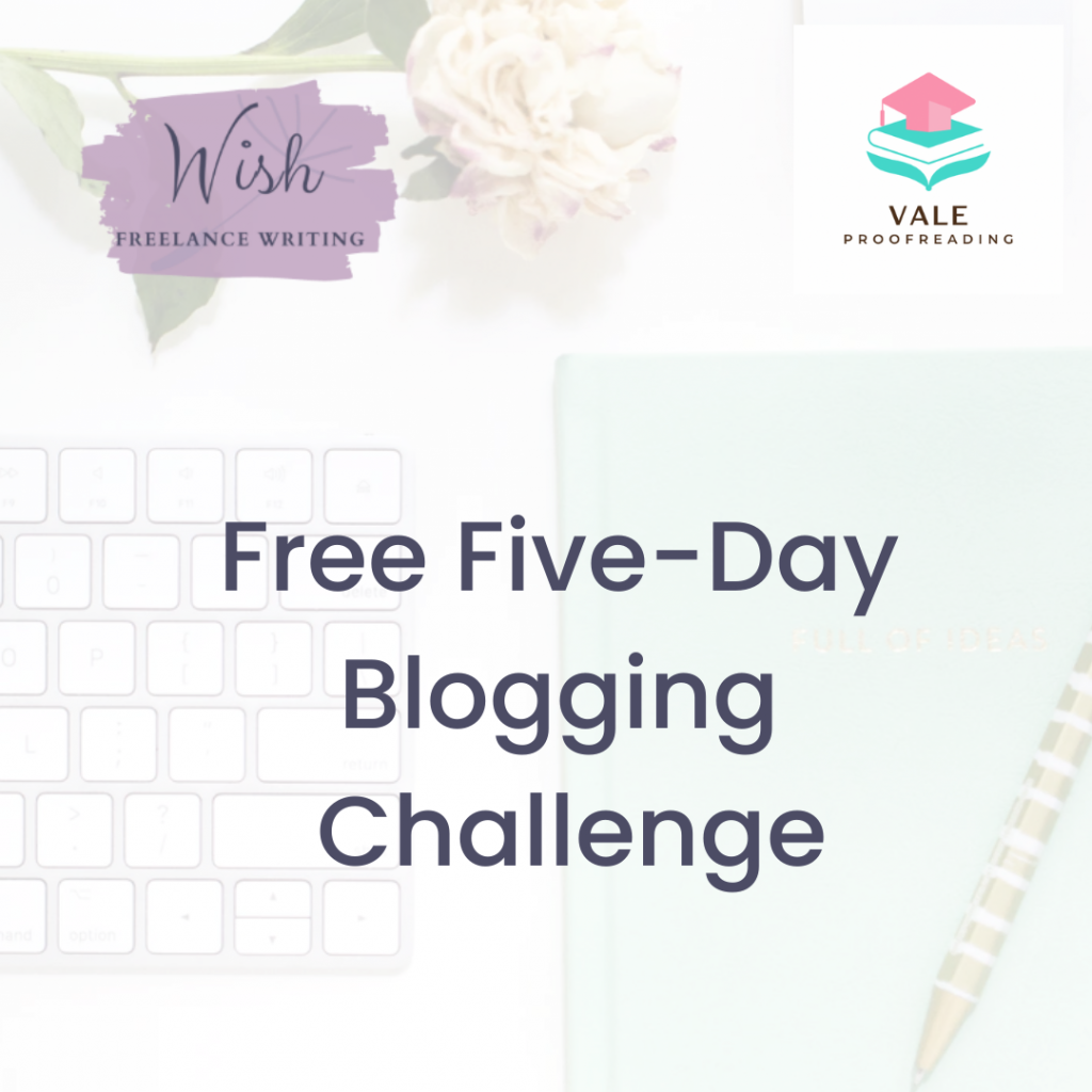 Five-day blogging challenge