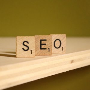 Simplifying SEO. Scrabble tiles with words SEO